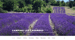 Desktop Screenshot of camping-les-lavandes.com