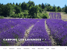 Tablet Screenshot of camping-les-lavandes.com